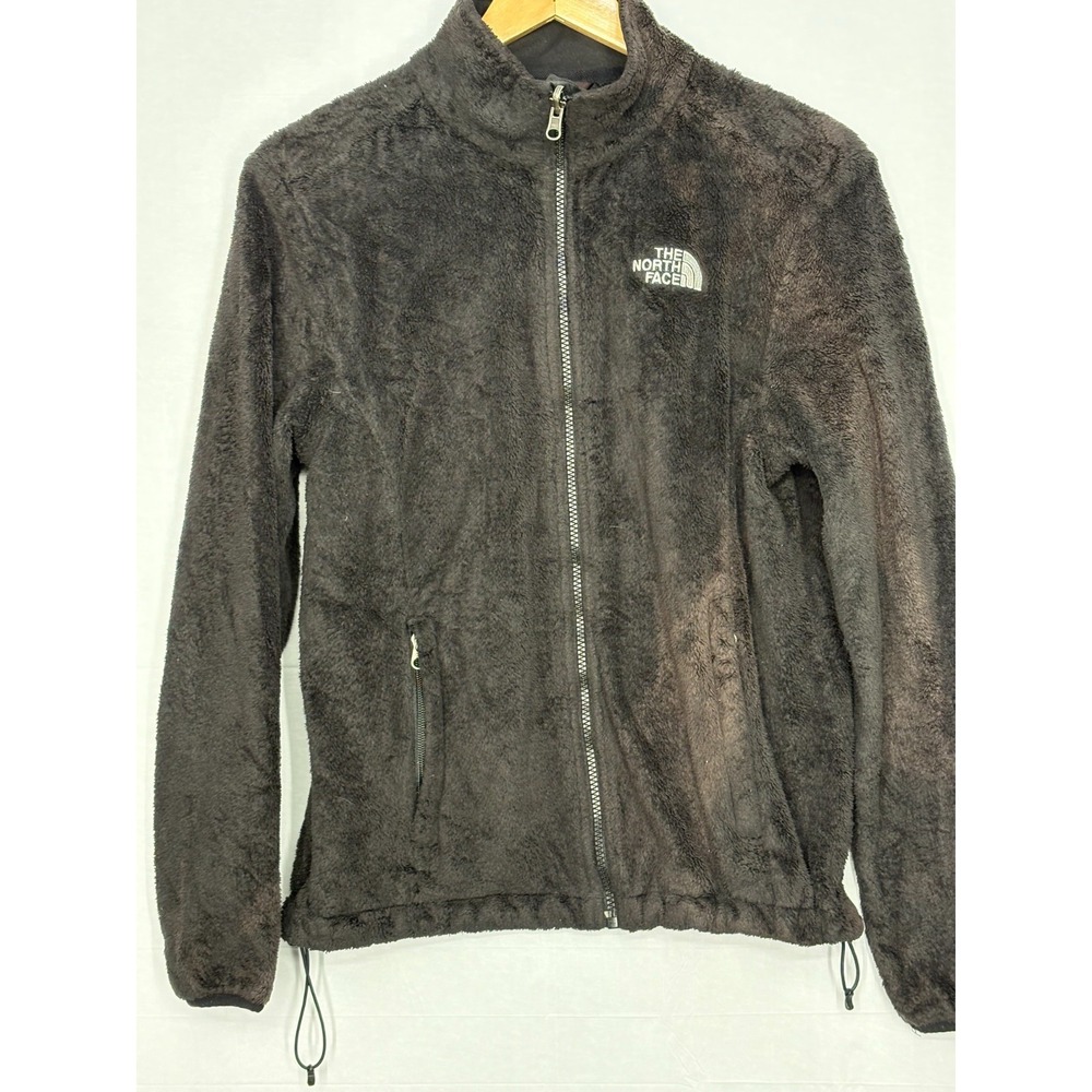 The North Face Osito Full Zip Fleece Jacket Womens Black Lined Zipper Pockets M